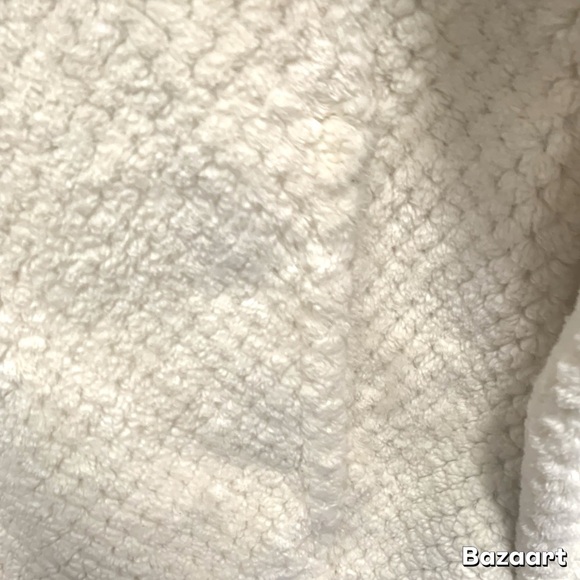 Columbia Women's Off-White 1/4 zip pullover Sherpa jacket Sz M - Picture 4 of 9